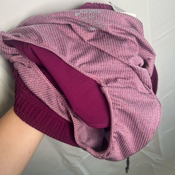 Asics Women's Magenta Athletic Shorts - Picture 7 of 14